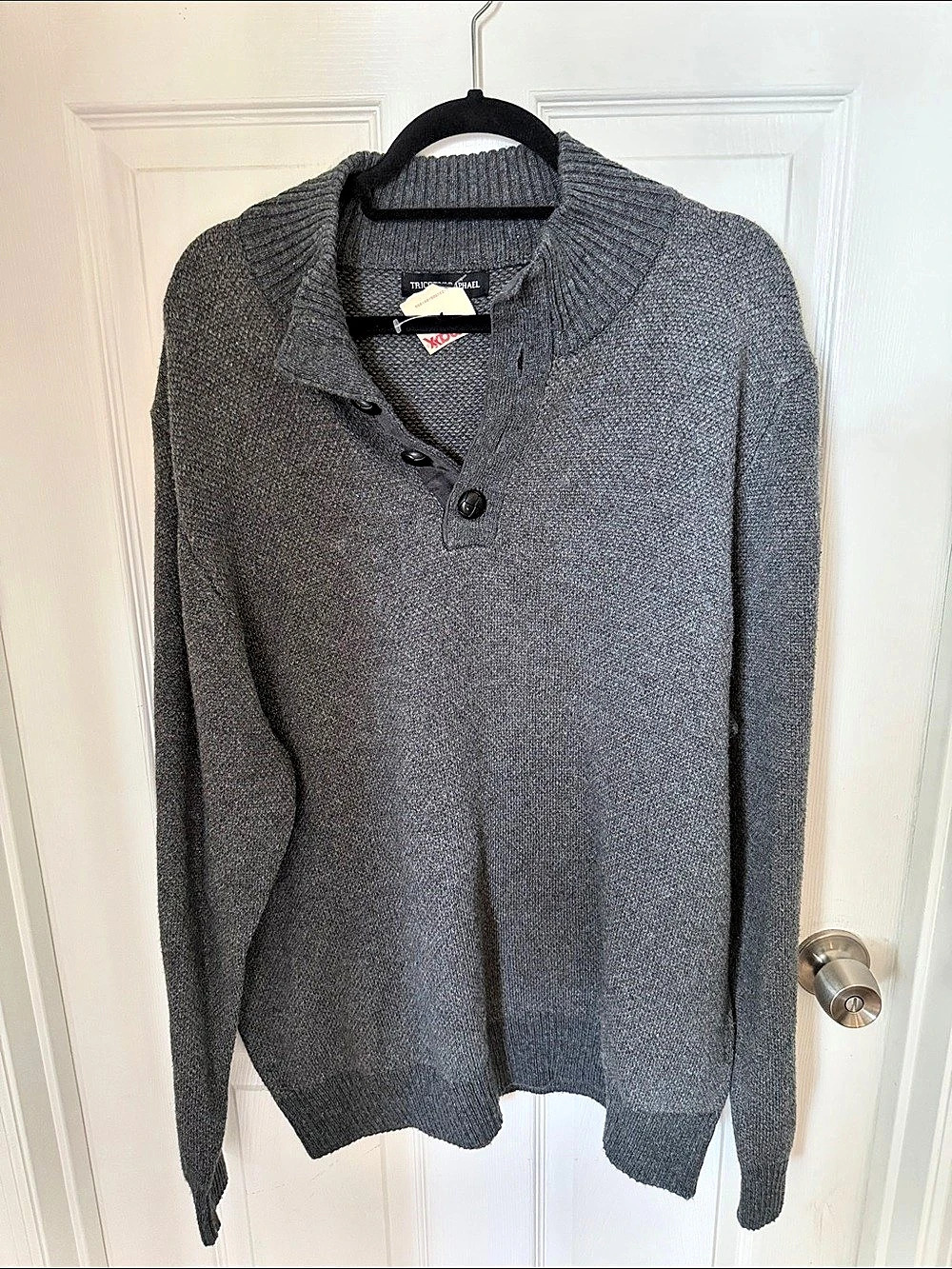 Tricots St Raphael Men's Gray Knit Sweater XL
